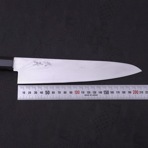 Gyuto VG-10 Damascus Buffalo Ebony Handle 210mm