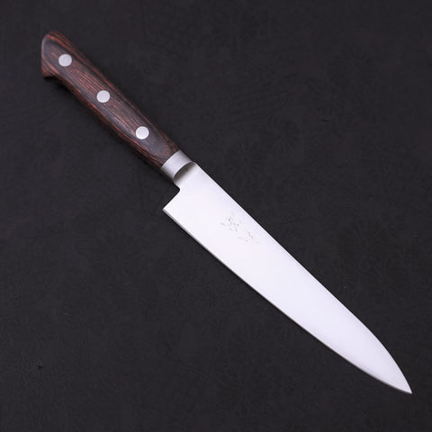 Petty knife AUS-8 Polished Western Mahogany Handle 150mm