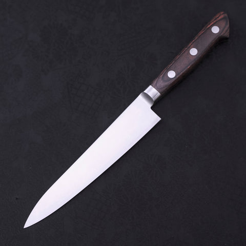 Petty knife AUS-8 Polished Western Mahogany Handle 150mm