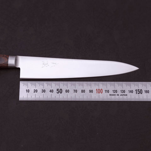 Petty knife AUS-8 Polished Western Mahogany Handle 150mm