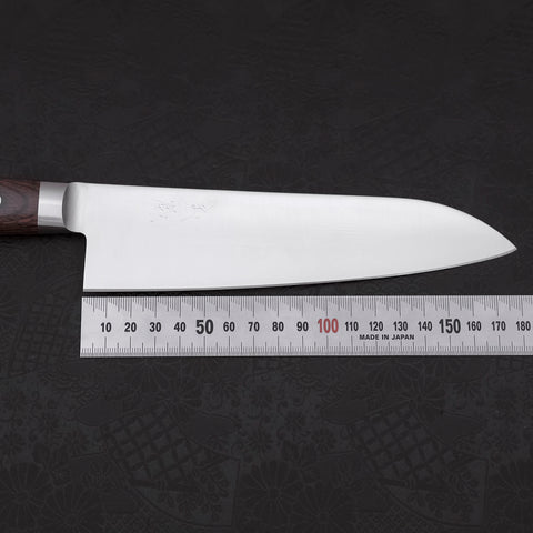 Santoku AUS-8 Polished Western Mahogany Handle 180mm