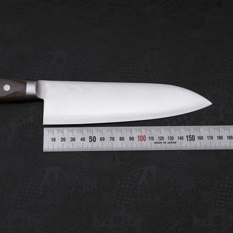 Santoku AUS-8 Polished Western Green Handle 180mm