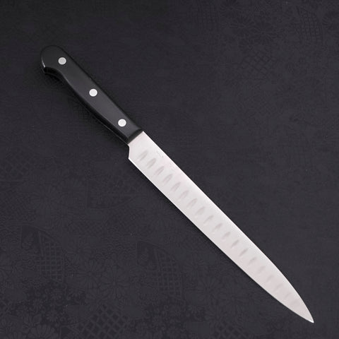 Sujihiki Silver Steel #3 Polished Western Black Handle 210mm