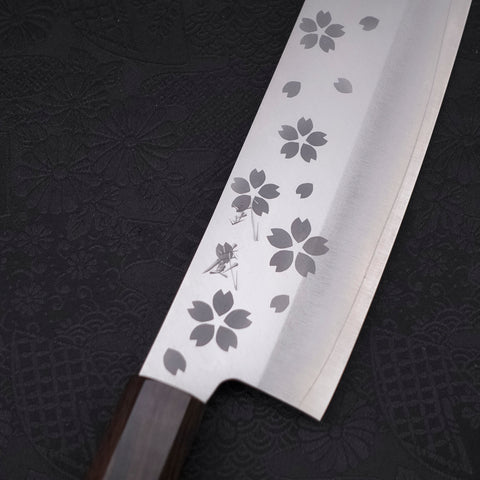 Nakiri VG-10 Polished Sakura Ebony Handle 165mm