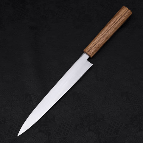 Yanagiba AUS-8 Polished Oak Handle 210mm