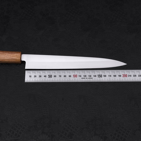 Yanagiba AUS-8 Polished Oak Handle 210mm