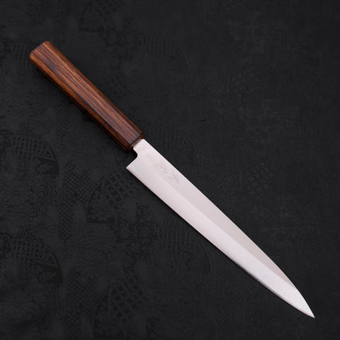 Yanagiba AUS-8 Polished Sumi Urushi Handle 210mm