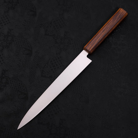 Yanagiba AUS-8 Polished Sumi Urushi Handle 210mm