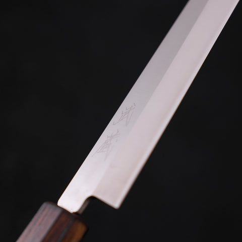 Yanagiba AUS-8 Polished Sumi Urushi Handle 210mm