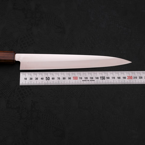 Yanagiba AUS-8 Polished Sumi Urushi Handle 210mm