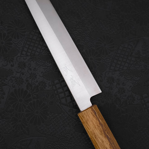 Yanagiba AUS-8 Polished Yaki Urushi Handle 210mm