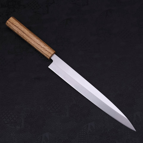 Yanagiba AUS-8 Polished Oak Handle 240mm