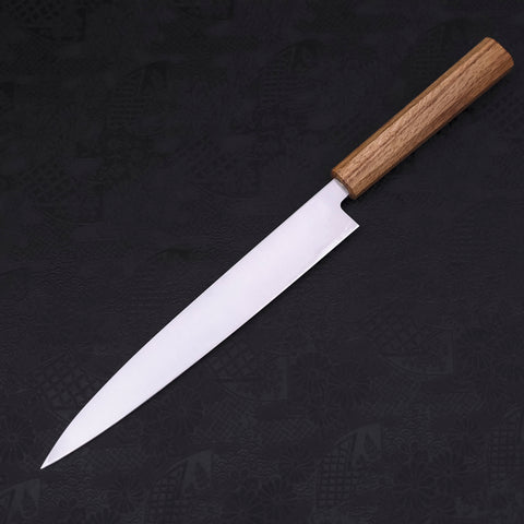 Yanagiba AUS-8 Polished Oak Handle 240mm