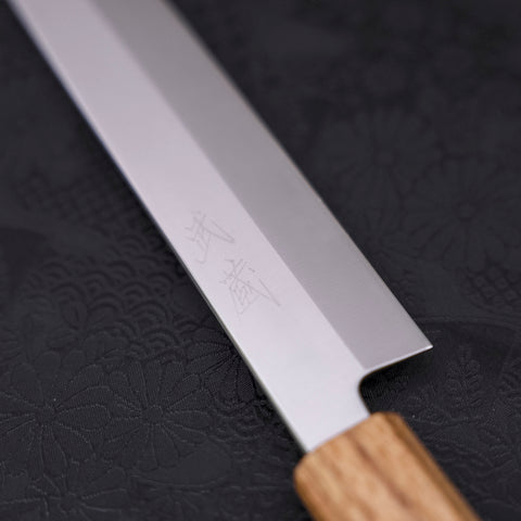 Yanagiba AUS-8 Polished Oak Handle 240mm