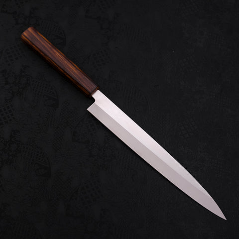 Yanagiba AUS-8 Polished Sumi Urushi Handle 240mm