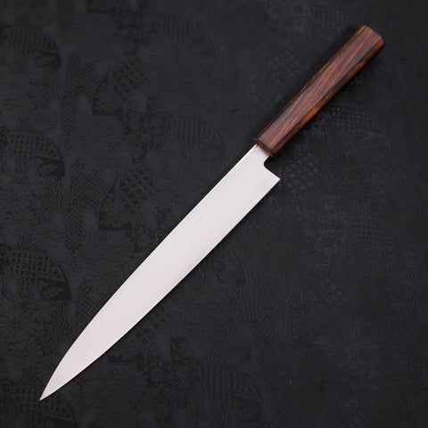 Yanagiba AUS-8 Polished Sumi Urushi Handle 240mm