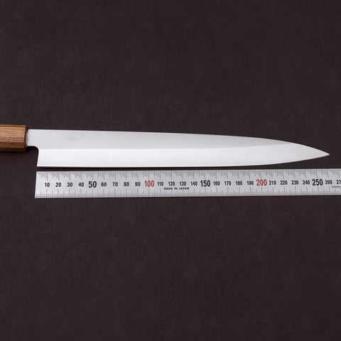 Yanagiba AUS-8 Polished Oak Handle 270mm