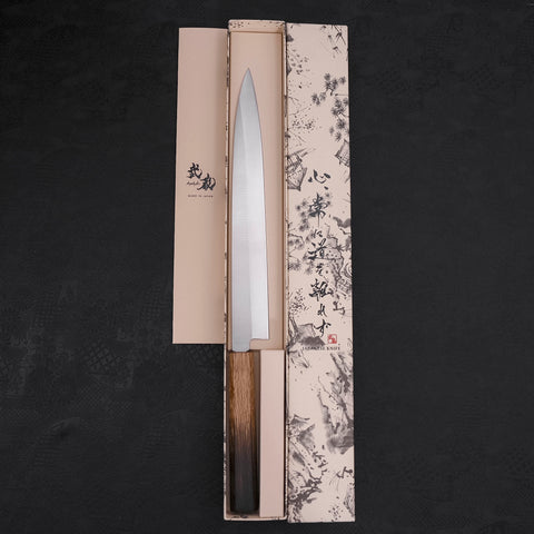 Yanagiba AUS-8 Polished Yaki Urushi Handle 270mm