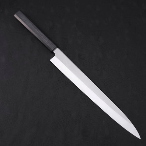 Yanagiba AUS-8 Polished Dark Blue Urushi Handle 300mm