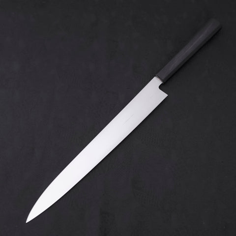 Yanagiba AUS-8 Polished Dark Blue Urushi Handle 300mm