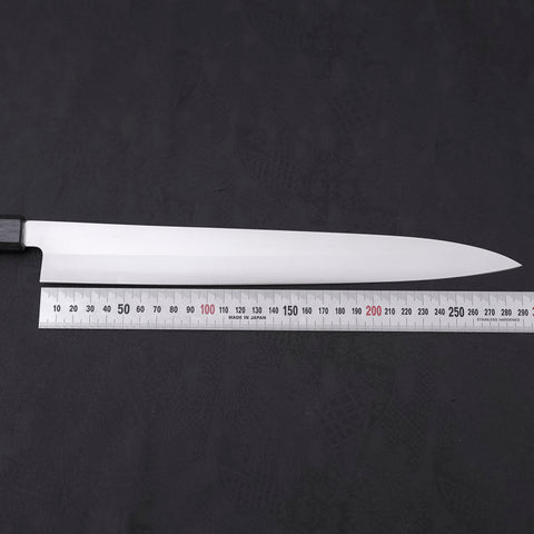 Yanagiba AUS-8 Polished Dark Blue Urushi Handle 300mm