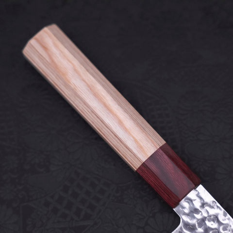 Nakiri AUS-10 Tsuchime Damascus Cherry Wood Handle 165mm