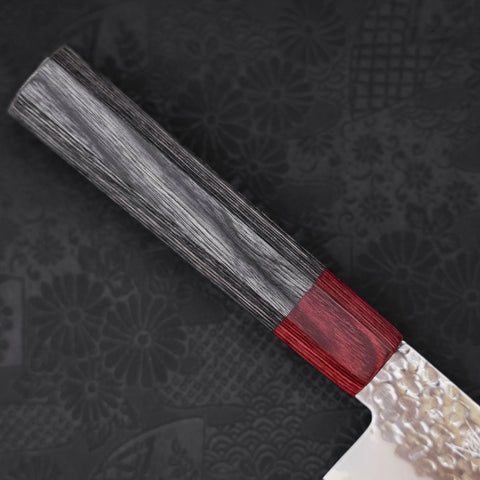 Nakiri AUS-10 Tsuchime Damascus Cherry Handle 165mm