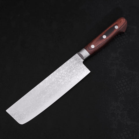 Nakiri VG-10 Damascus Mahogany Handle 165mm