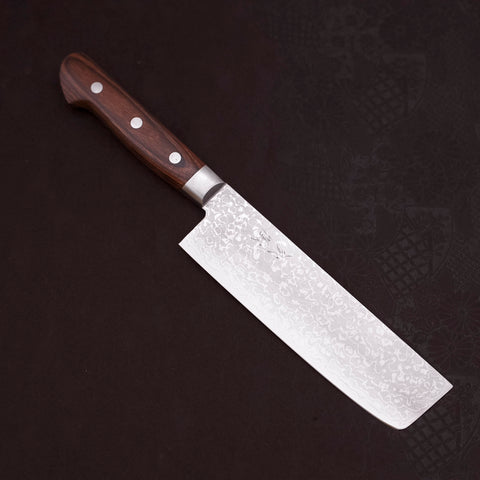 Nakiri VG-10 Damascus Mahogany Handle 165mm