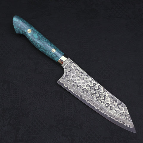 Bunka SG-2 Damascus Turquoise Green Handle 170mm