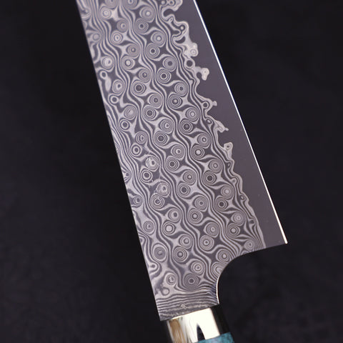 Gyuto SG-2 Damascus Turquoise Green Handle 210mm