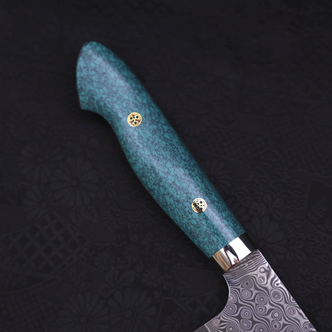 Gyuto SG-2 Damascus Turquoise Green Handle 210mm