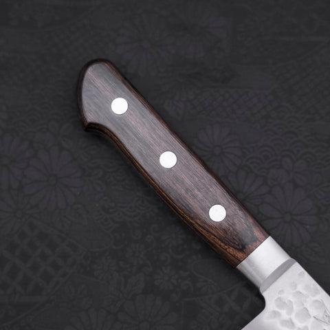 Santoku AUS-10 Tsuchime Western Brown Handle 180mm