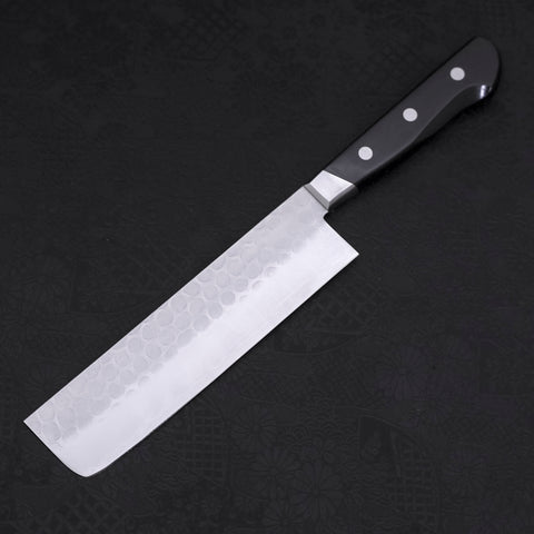 Nakiri Blue steel #2 Tsuchime Stainless Clad Western Handle 165mm