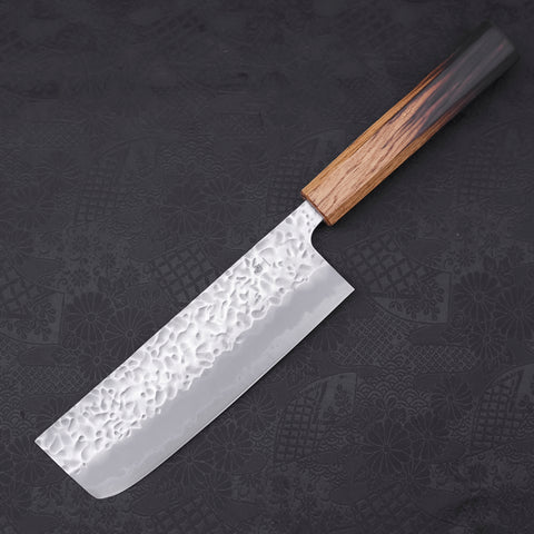 Nakiri White steel #1 Tsuchime Yaki Urushi Handle 165mm