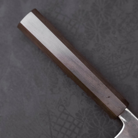 Gyuto White Steel #2 Kurouchi Stainless Clad Ebony Handle 180mm