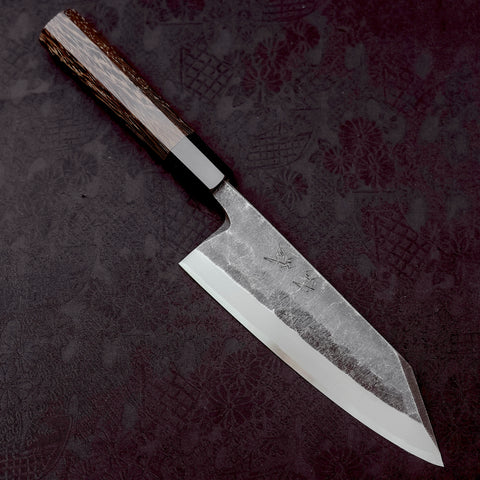 Kiritsuke Deba Blue steel #2 Kurouchi Buffalo Wenge Handle 180mm