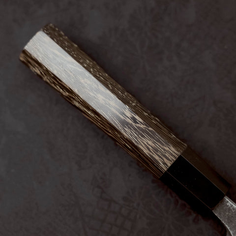 Kiritsuke Deba Blue steel #2 Kurouchi Buffalo Wenge Handle 180mm