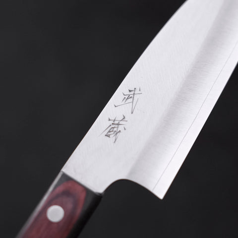 Santoku VG-10 Polished Western Black Red Handle 150mm