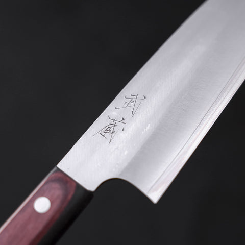 Santoku VG-10 Polished Western Black Red Handle 170mm