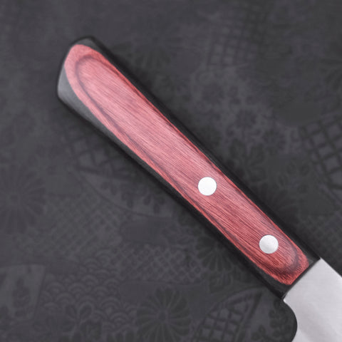 Santoku VG-10 Polished Western Black Red Handle 170mm