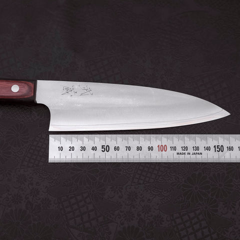 Santoku VG-10 Polished Western Black Red Handle 170mm