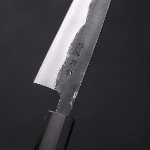 舟行 超青鋼 黑打 黒檀水牛柄 120mm