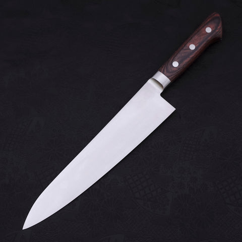 Gyuto knife AUS-8 Polished Western Mahogany Handle 210mm