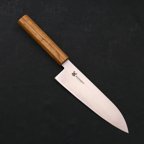 Santoku AUS-10 Polished Oak Handle 180mm