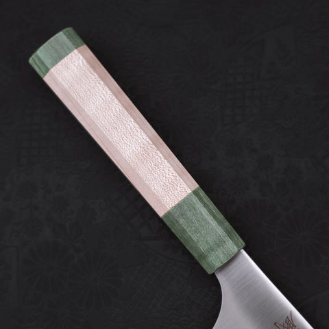 Santoku AUS-10 Polished Maple Green Handle 180mm