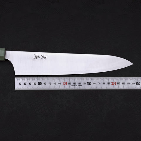 Gyuto AUS-10 Polished Maple Green Handle 240mm