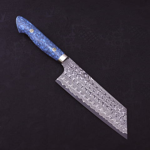 Kiritsuke Nakiri SG-2 Damascus Turquoise Blue Handle 170mm