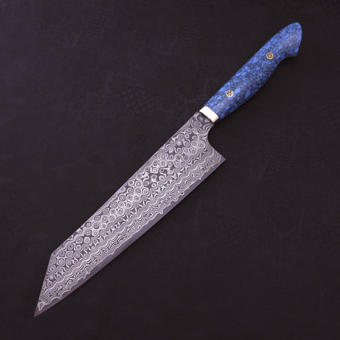 Kiritsuke SG-2 Damascus Turquoise Blue Handle 240mm