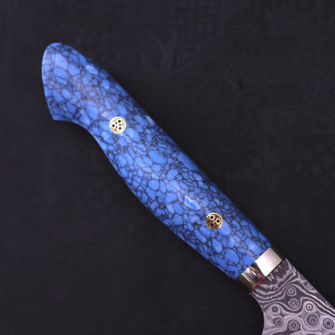 Kiritsuke SG-2 Damascus Turquoise Blue Handle 240mm